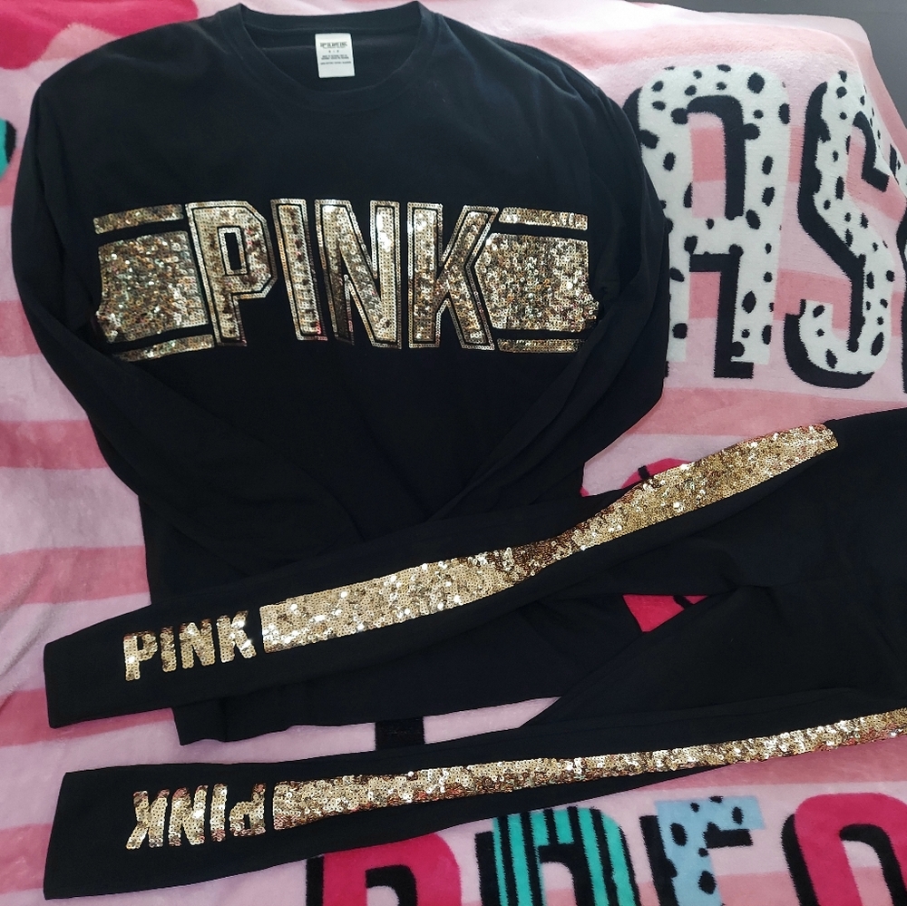 Vs pink bling set